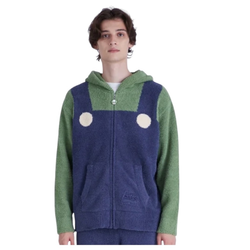 Super Mario × Gelato Pique Luigi Zip-Up Hoodie